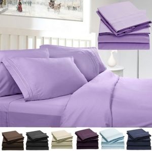 Egyptian Comfort 4 Piece Bed Sheet Set deep pocket